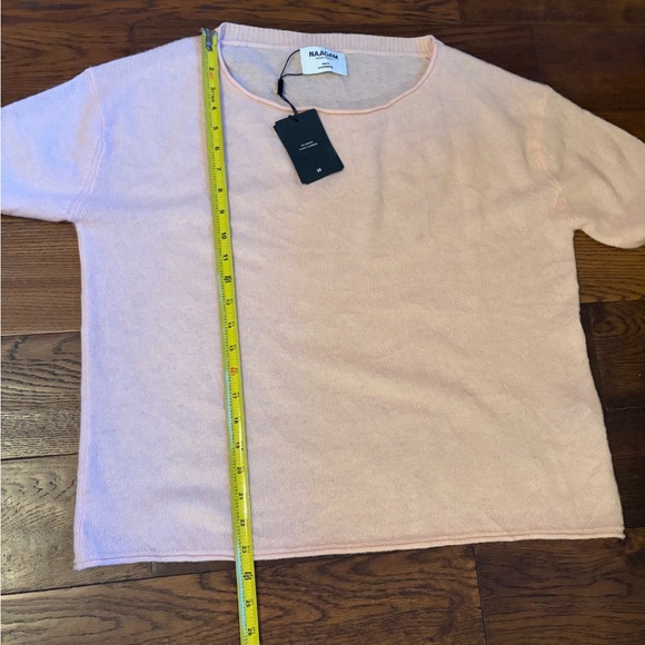 NAADAM Pink Long Sleeve Cashmere Boatneck Sweater NWT L - Picture 8 of 8